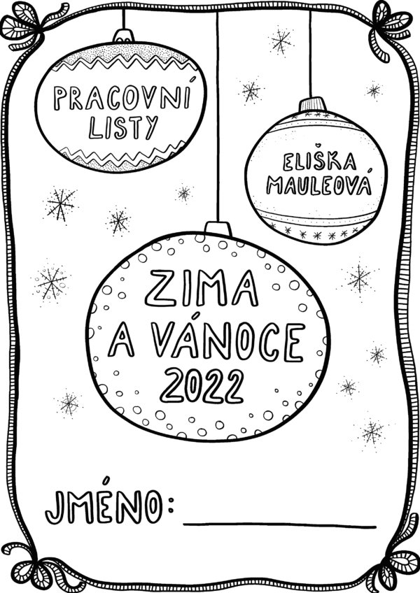 Pracovní listy zima a Vánoce 2022